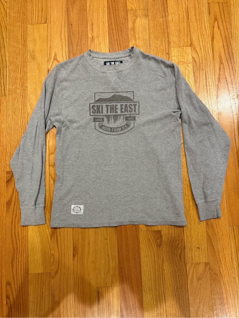 Ski The East Waffle Knit Thermal Long Sleeve